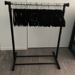 Portable Clothing Racking and 97 hangers